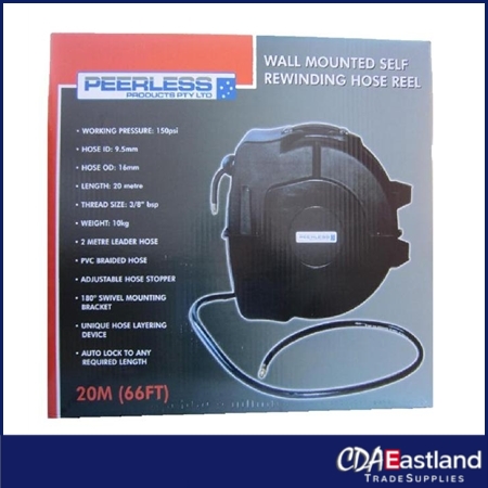 PEERLESS HOSE REEL RETRACTABLE 20 MTR